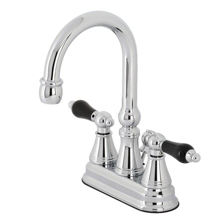 Kingston Brass KS2611PKL Duchess 4" Centerset Bathroom Faucet W/ Brass Pop-Up, Chrome KS2611PKL